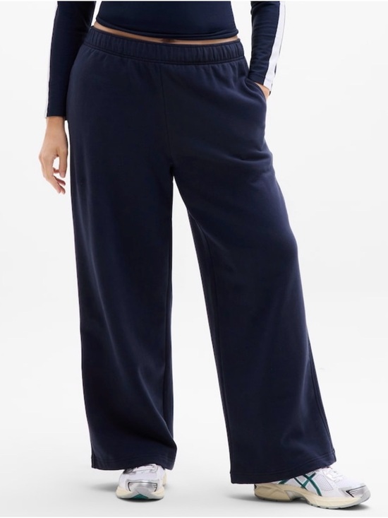 Athleta Pants - Athleta Forever Fleece Wide-Leg Size Small
